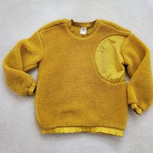 Hanna Andersson Faux Shearling Crewneck Teddy Pullover sz10